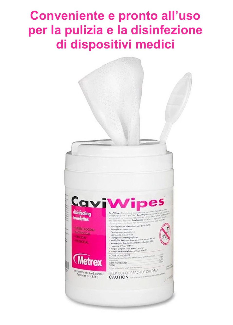 CaviWipes™ Salviette disinfettanti per dispositivi medici (Cf. 6 barattoli)  